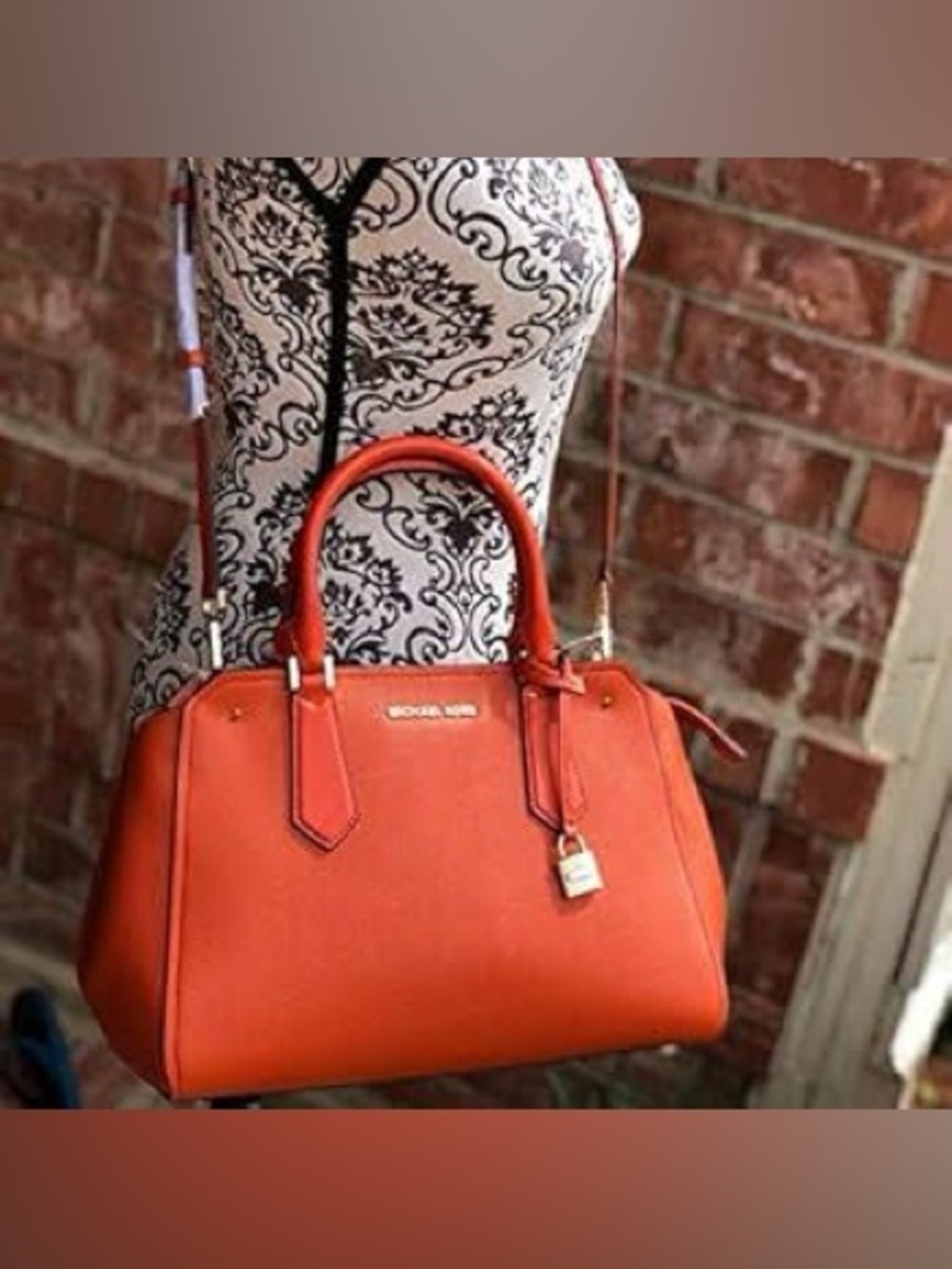 Michael Kors Hayes Large Leather Satchel